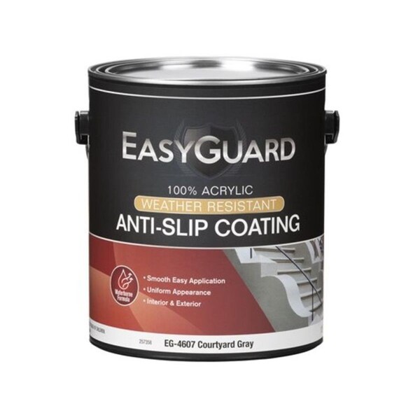 Gourmetgalley 1 gal Flat Acrylic Anti-Slip Floor Coating Courtyard Gray GO3861742 - main
